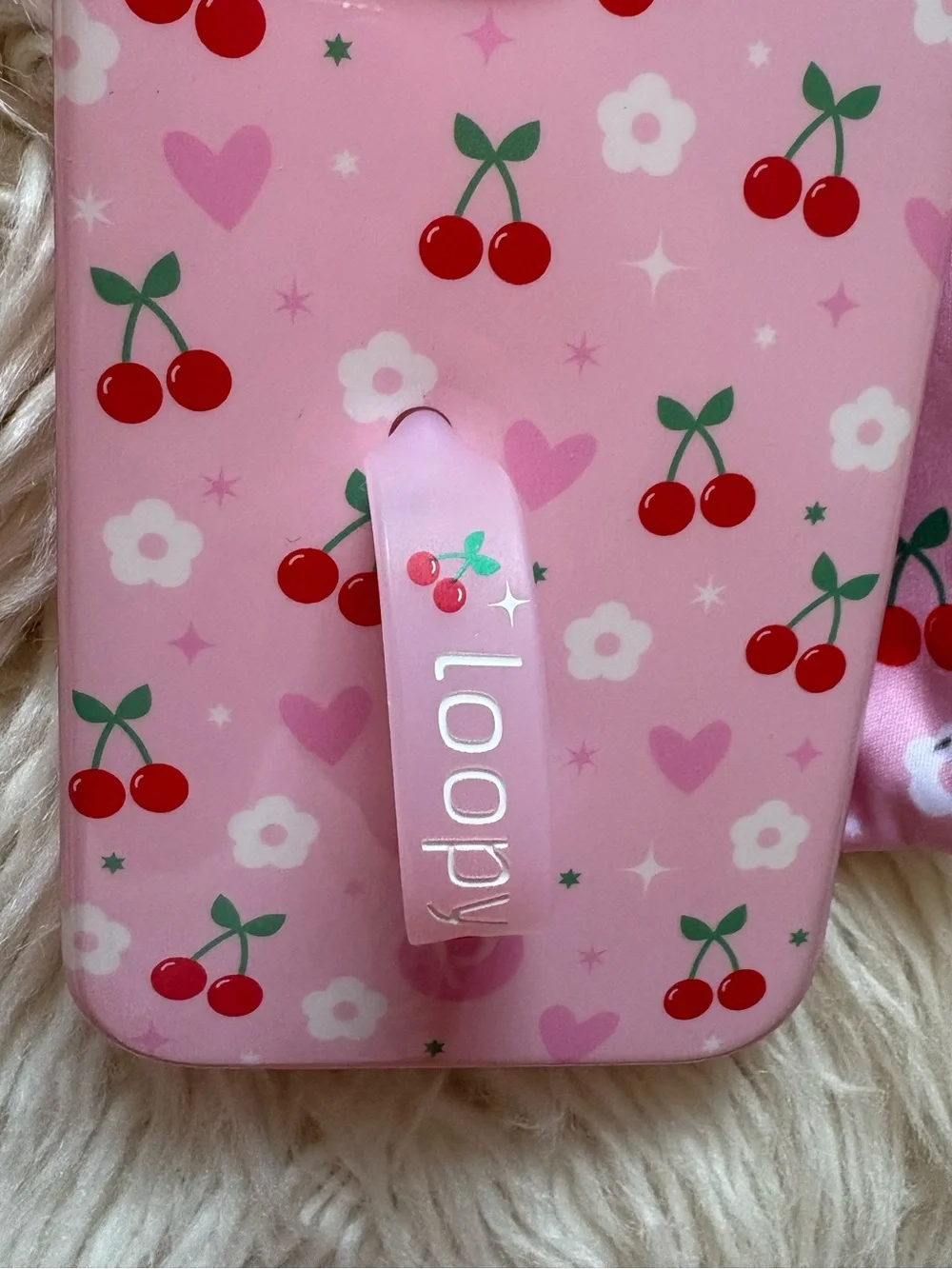 Loopy Case Cherry Cute X Krista Horton Collab Cherries & Bows iPhone 14 Pro Max